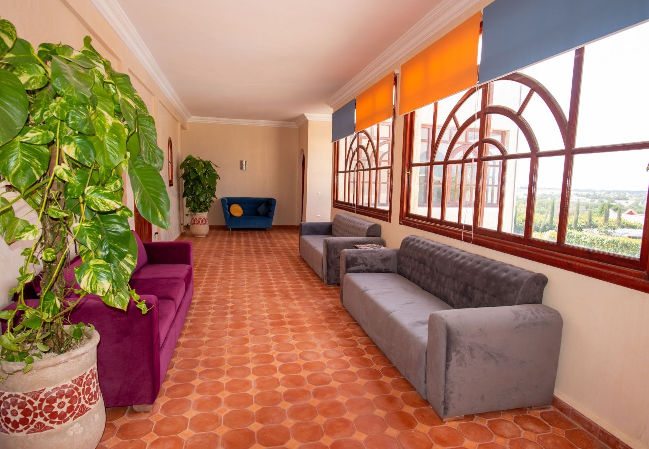 Chambres d'hôtes à Essaouira - Chambre Bouzama petit-déjeuner compris,  vue Piscine