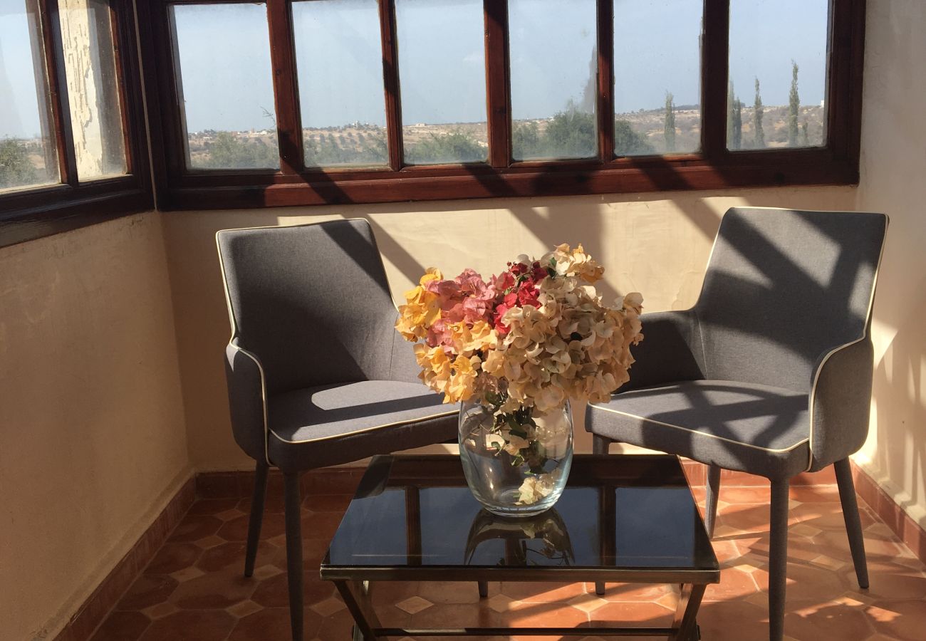 Chambres d'hôtes à Essaouira - Chambre Bouzama petit-déjeuner compris,  vue Piscine