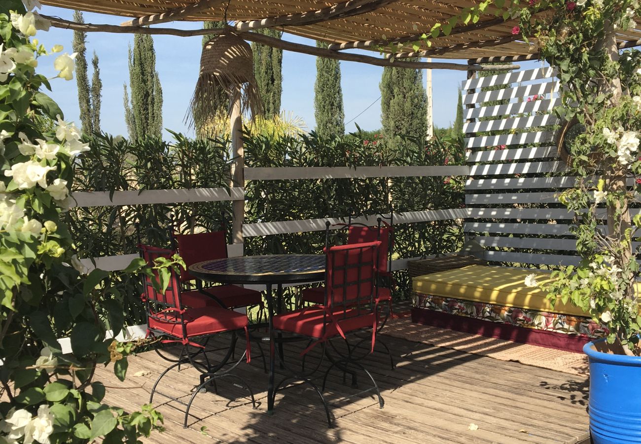 Chambres d'hôtes à Essaouira - Chambre Bouzama petit-déjeuner compris,  vue Piscine
