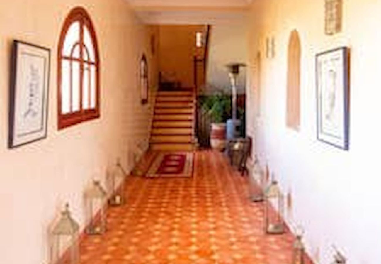 Chambres d'hôtes à Essaouira - Suite triple Chefchaouen avec salle d'eau privative vue jardin