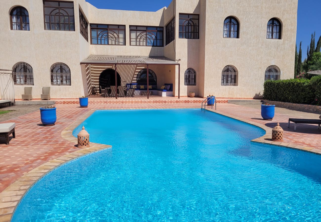 Chambres d'hôtes à Essaouira - Suite triple Chefchaouen avec salle d'eau privative vue jardin